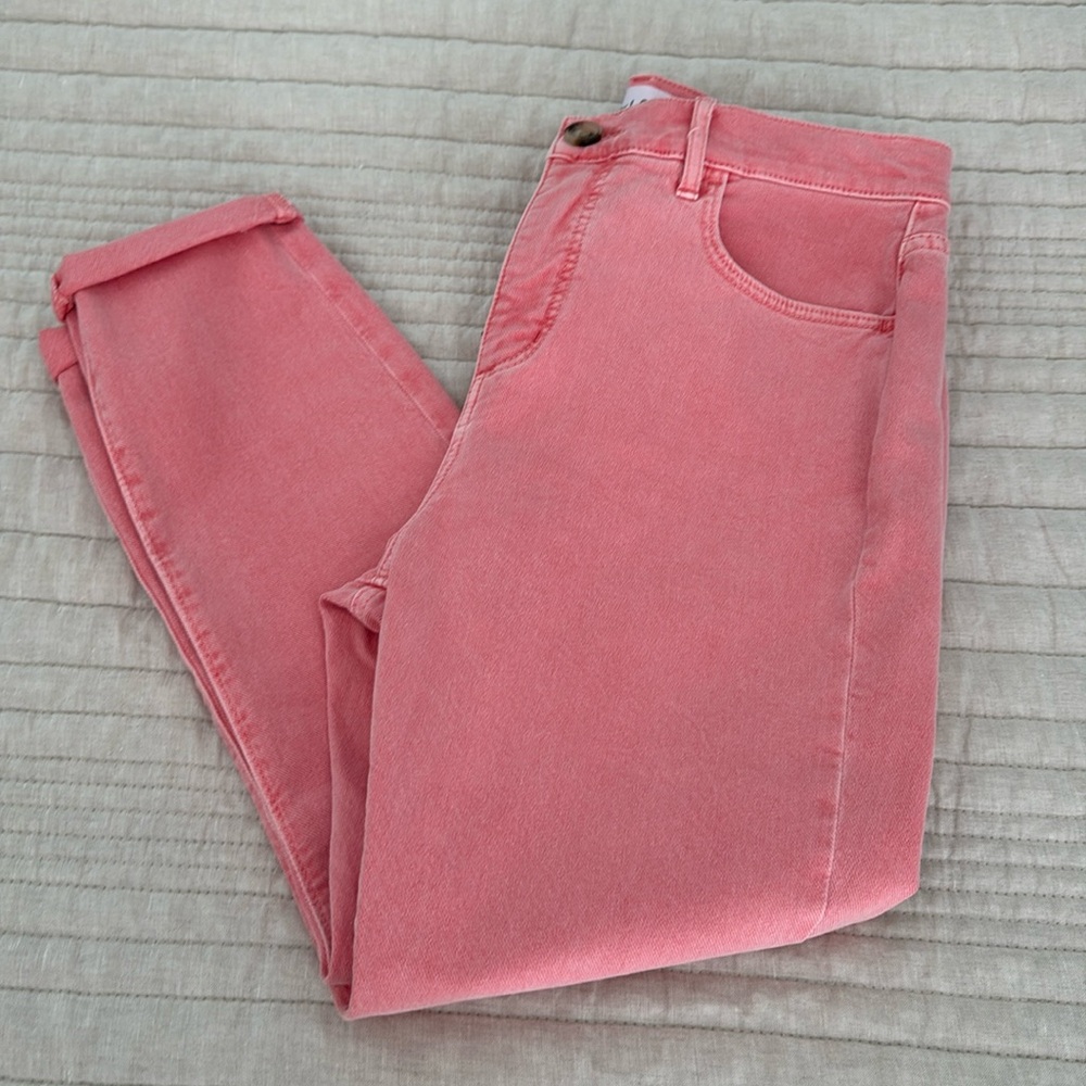 Cute Loft Coral Jeans NWOT